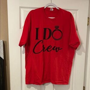 Red 'I Do Crew' T-Shirt